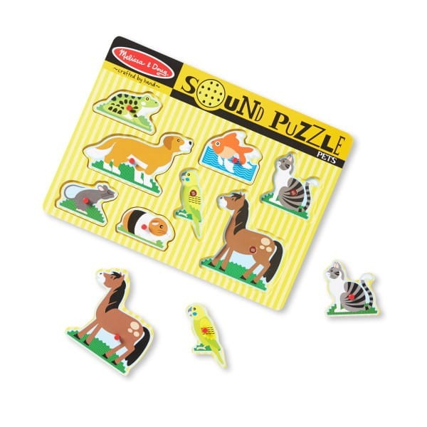 Puzzle Dźwiękowe Zwierzęta Domowe - Melissa & Doug