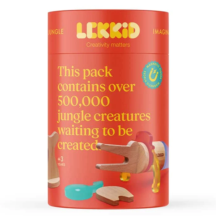 Klocki Magnetyczne Fauna Dżungla - Lekkid