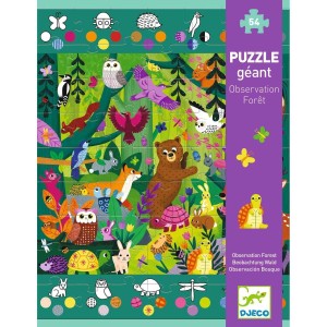 Puzzle obserwacyjne Las 54 el. - Djeco