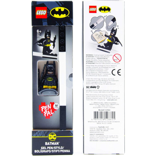 Lego długopis żelowy czarny z Minifigurką Batman 52864