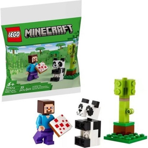 Steve i mała panda Lego Minecraft saszetka 30672